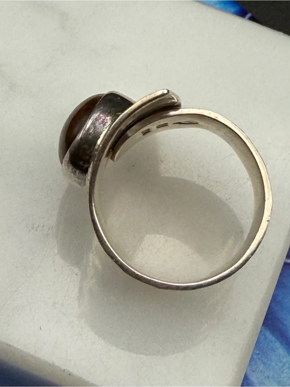 Vintage Plateria Los Ballesteros 925 Mexico Ring Size 6.25 eagle Assay #S76